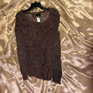 Large Bronze Sweater Net Texture